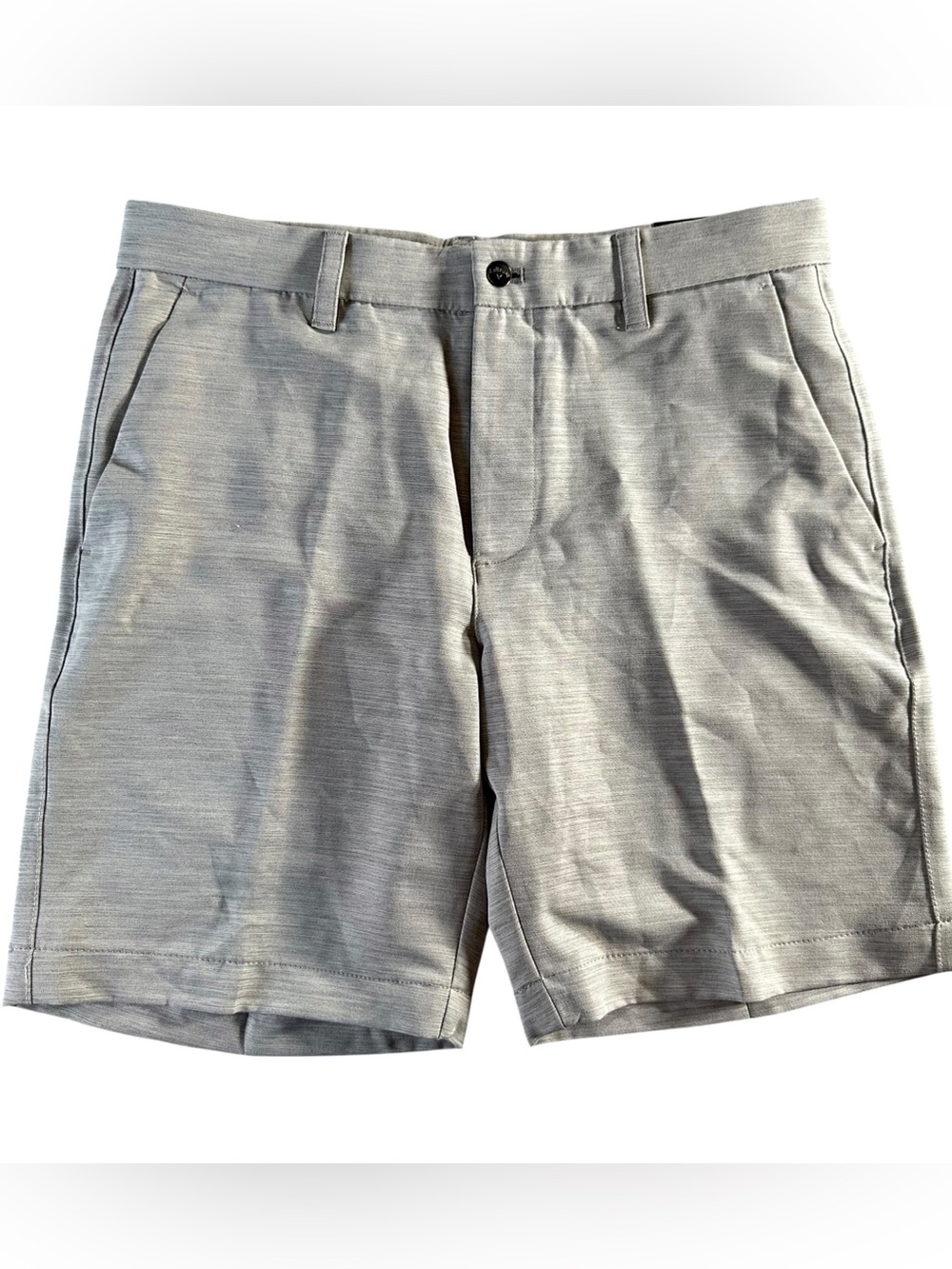 NWT Callaway Men’s Gray Flat-Front Golf Shorts 32